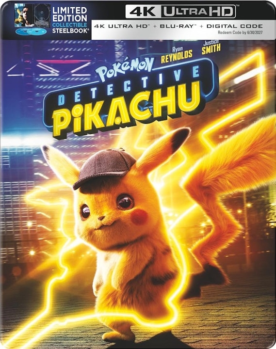 Pokemon: Detective Pikachu (SteelBook) in 4K Ultra HD Blu-ray at HD MOVIE SOURCE